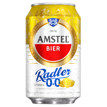 Amstel Radler Citroen 0.0 Bier Blik 330ml bij Jumbo