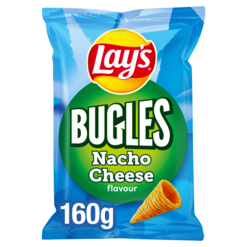 Jumbo Lay's Bugles Nacho Cheese Chips 160gr aanbieding