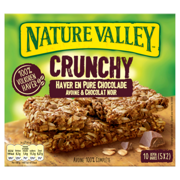 Nature Valley Crunchy Haver en Pure Chocolade 5 x 42g