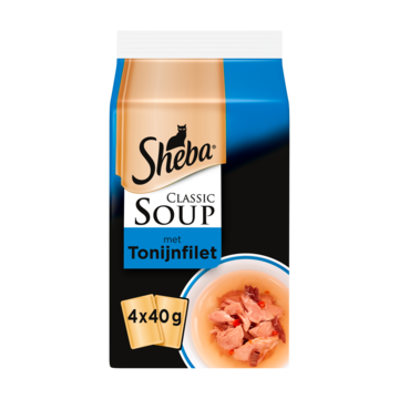 Sheba Classic Soup - Tonijn - 4 x 40g