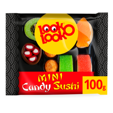 Look O Look Snoep sushi mini Uitdeel snoep Cadeau GeschenkDoos 100 gram