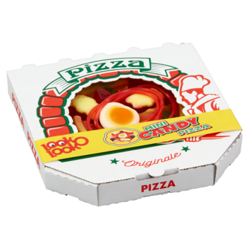 Look O Look Snoep pizza mini Uitdeel snoep Cadeau GeschenkDoos 85 gram