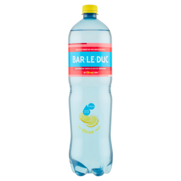 Bar-le-Duc Natuurlijk Mineraalwater Bruisend met Citroen Smaak 1, 5L