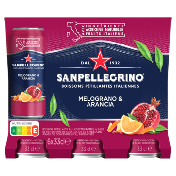 Sanpellegrino Melograno & Arancia 6 x 33cl