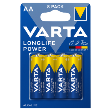 Varta Longlife Power AA Alkaline 8 Pieces