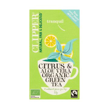 Clipper Citrus & Aloe Vera Organic Green Tea 20 Stuks