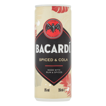 Bacardí Spiced & Cola 250ml