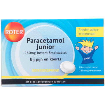 Roter Paracetamol junior 250 mg instant smelttablet 20 stuks
