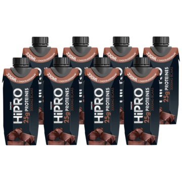 HiPRO Protein Drink Chocolade 8 x 330ml
