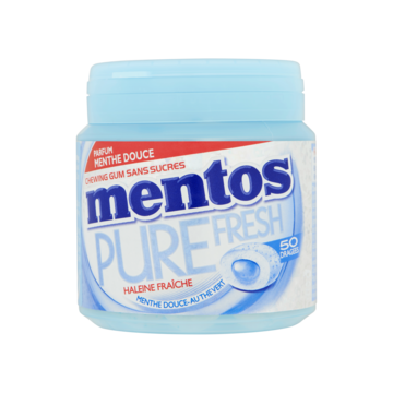 Mentos Gum Pure Fresh Sweet Mint Sugarfree 50 Stuks 100g