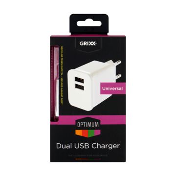 Beschrijvend markering Verrast Grixx Optimum Universal Dual USB Charger bestellen? - Huishouden, dieren,  servicebalie — Jumbo Supermarkten