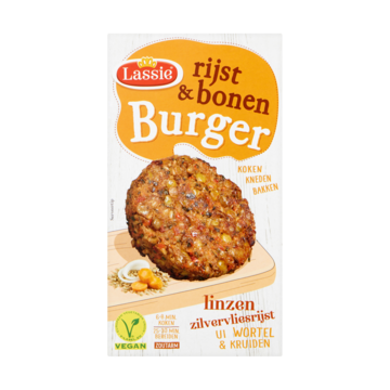 Lassie Rijst & Bonen Burger 250g
