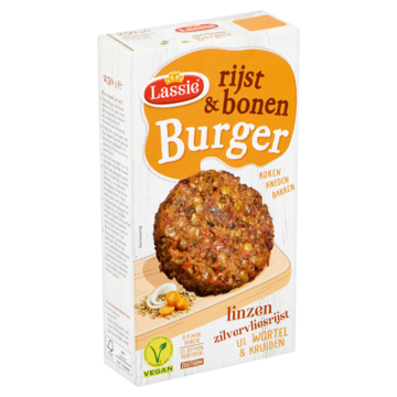 Lassie Rijst & Bonen Burger 250g