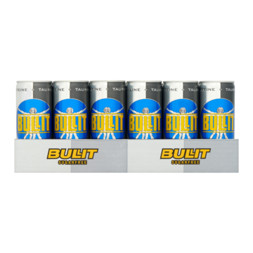 Bullit Energy Drink, suikervrij, 24 x 250ml