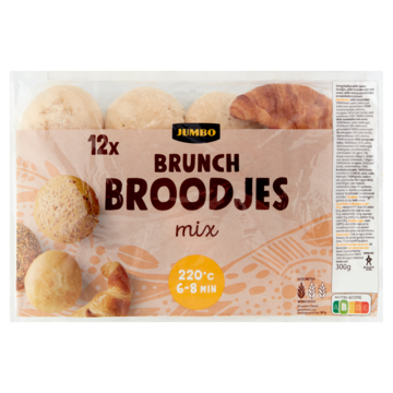 Jumbo Brunch Broodjes Mix 12 Stuks 300g