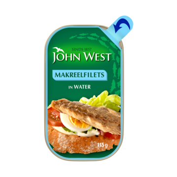 John West makreelfilets in water MSC 115 gram