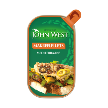 John West makreelfilets mediterraans 115 gram