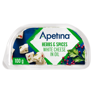 Apetina Herbs Spices White Cheese in Oil 100g