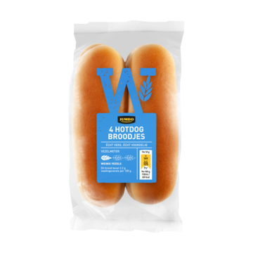 Jumbo Hotdog Broodjes 4 Stuks Bij huismerk kopen in de aanbieding