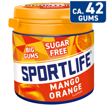 Sportlife Mango Orange Flavour Big Gums Sugar Free 99g