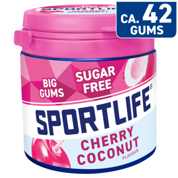 Sportlife Cherry Coconut Flavour Big Gums Sugar Free 99g