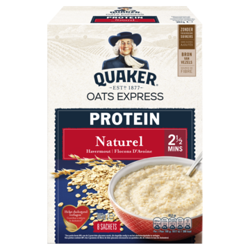 Quaker Havermout Proteine Naturel 8 x 37, 5gr