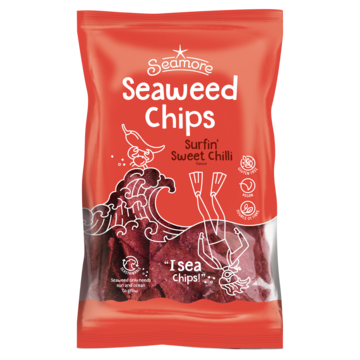 Seamore Seaweed Chips Surfin' Sweet Chilli 135g
