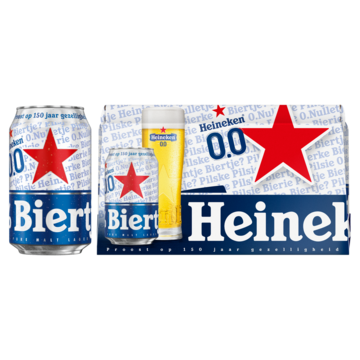 Heineken Premium Pilsener 0.0 Bier Blik 6 x 330ml Aanbieding bij Jumbo | Alcoholhoudend of 0.0% Verpakking met 4, 6 of 12 flesjes of blikjes M.u.v. Gekoeld bier en geschenkverpakkingen