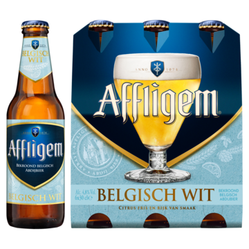 Affligem Belgisch Wit Bier Fles 6 x 300ml Aanbieding bij Jumbo | Alcoholhoudend of 0.0% Verpakking met 4, 6 of 12 flesjes of blikjes M.u.v. Gekoeld bier en geschenkverpakkingen