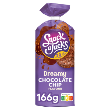 Snack A Jacks Rijstwafels Dreamy Chocolade Chip 166gr