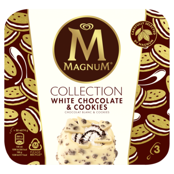 Magnum White Chocolate & Cookies 3 Stuks 90ml