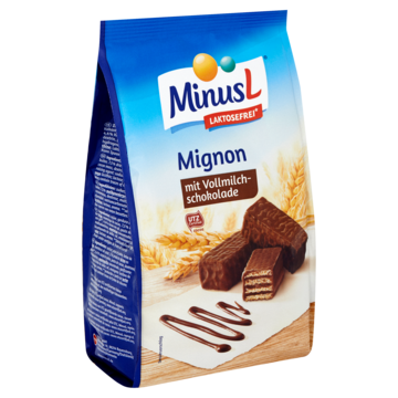 MinusL Lactosevrije Mignon met Melkchocolade 200g