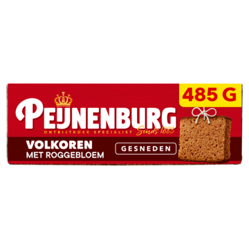 Peijnenburg Ontbijtkoek Volkoren Gesneden 485g