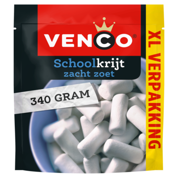 Venco Schoolkrijt XL Voordeelverpakking Drop 340g