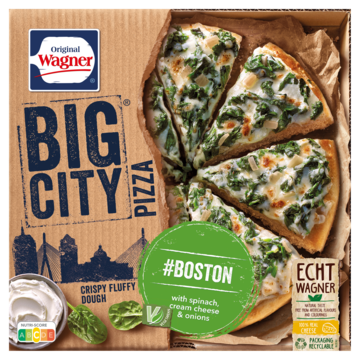 WAGNER BIG city pizza boston spinazie kaas 430g