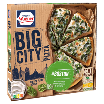 WAGNER BIG city pizza boston spinazie kaas 430g
