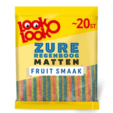 Look-O-Look Zure Regenboog Streken Fruit Smaak Value Pack 200g