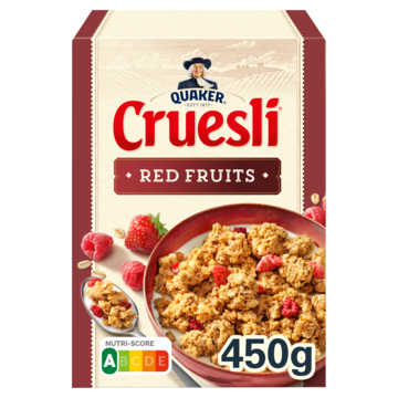 Quaker Cruesli Rood Fruit 450gr