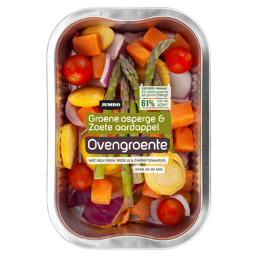 Jumbo Ovengroente Groene Asperge & Zoete Aardappelen 300g