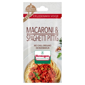 Verstegen Kruidenmix Macaroni & Spaghetti Pittig voor 2 personen 15g