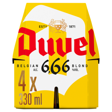 Jumbo Duvel 6.66% blond speciaalbier 4 x 33cl aanbieding