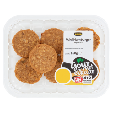 Jumbo Mini Hamburger Vegetarisch 160g