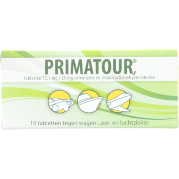 Primatour Tabletten 125 mg/25 mg 10 stuks