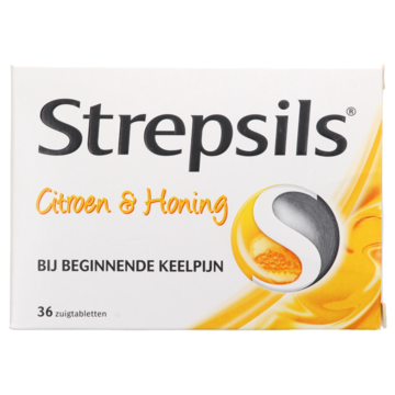Strepsils Citroen & Honing 36 Zuigtabletten