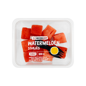 Jumbo Zongerijpt Watermeloen Stukjes 200g