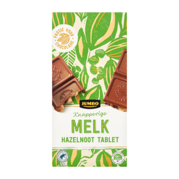 Jumbo Hazelnoot Melkchocolade Tablet 200g