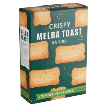 Crispy Melba Toast Naturel Voordeelverpakking 200g