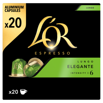 L'OR Lungo Elegante Voordeelpak 20 Koffiecups