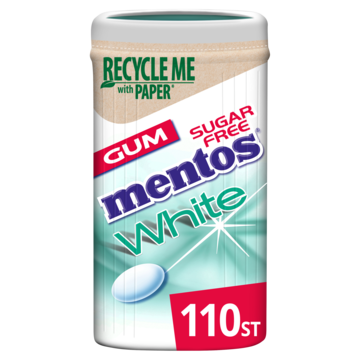 Mentos Gum White Green Mint 110 stuks