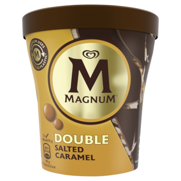 Druppelen Scheiding medley Magnum Ijs Double Salted Caramel pint - 440ml bestellen? - Diepvries — Jumbo  Supermarkten